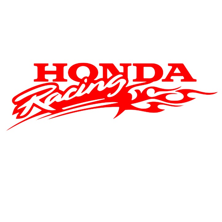 Sticker Auto Honda Racing - Rosu - 30 Cm