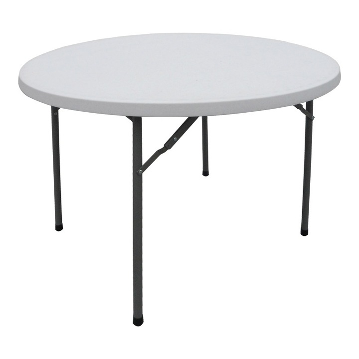 Összecsukható kültéri asztal Comfort modell, fehér, Á120x74 cm