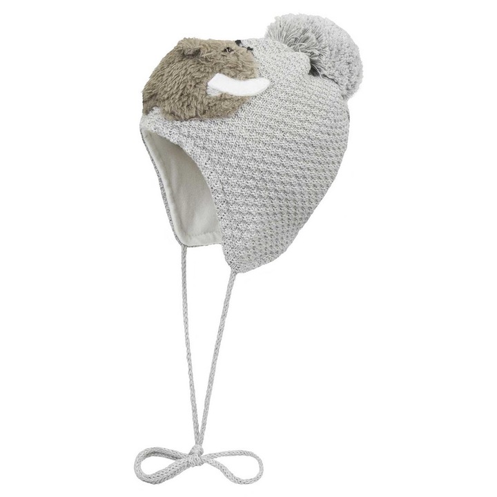 Fiú sapka, szürke, 100% pamut