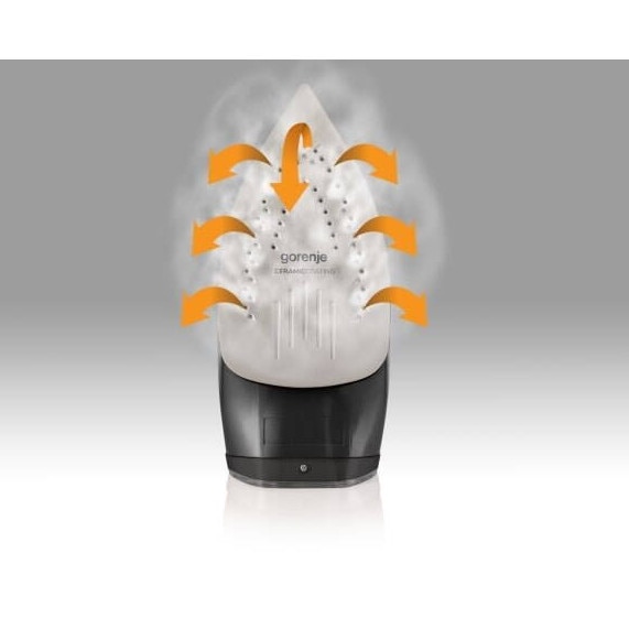 Fier de calcat, Gorenje, SIH3200BKS, ceramic, 250g/min, 0.42l, negru