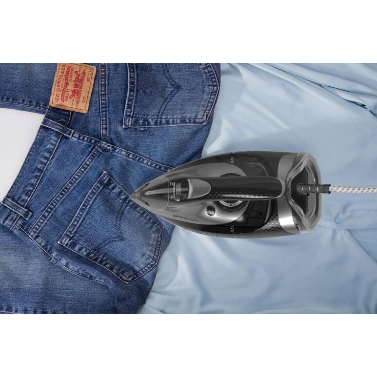 Fier de calcat, Gorenje, SIH3200BKS, ceramic, 250g/min, 0.42l, negru