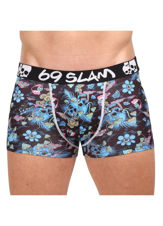 Boxeri pentru barbati 69SLAM, microfibra, multicolor, XL INTL