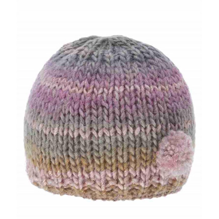 Lányka sapka, rózsaszín-lila, Baba, 50% akril, 47% gyapjú, 3% poliészter