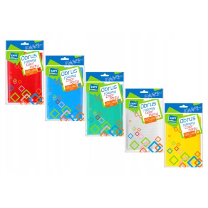 Obrus foliowy pe masa, 120x140 cm, multicolor, plamoodpornic, waterproof