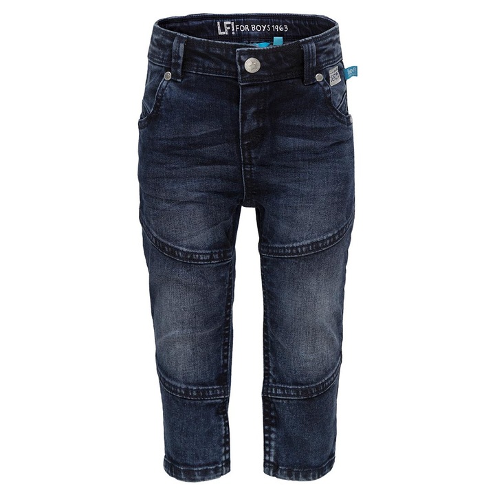 Fiú farmer, Lief, pamut/elasztán, sötétkék, 62 CM