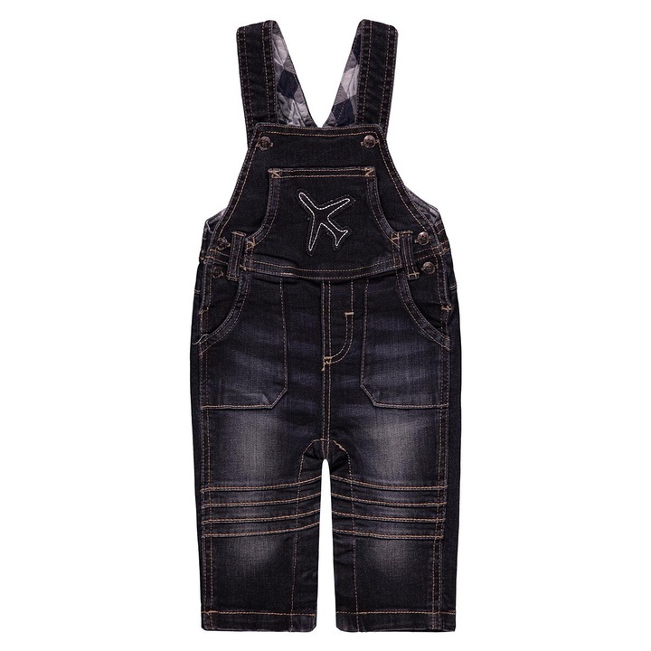 Бебешки гащеризон, KANZ, памук/еластан, тъмносин, 62 см