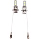 Set 2 becuri H3 5050 LED 9 SMD pentru lumini de ceata, alb, DC12V