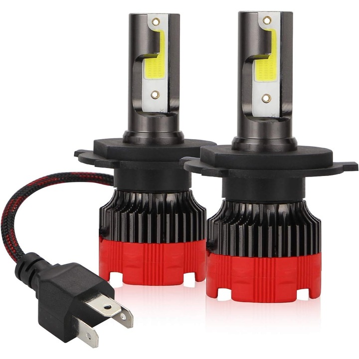 Becuri LED H4 6000K 55W 8000 лумена комплект 2 броя