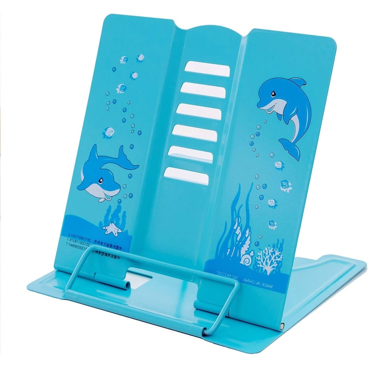 Suport carte metalic HERUSI reglabil multifunctional negru