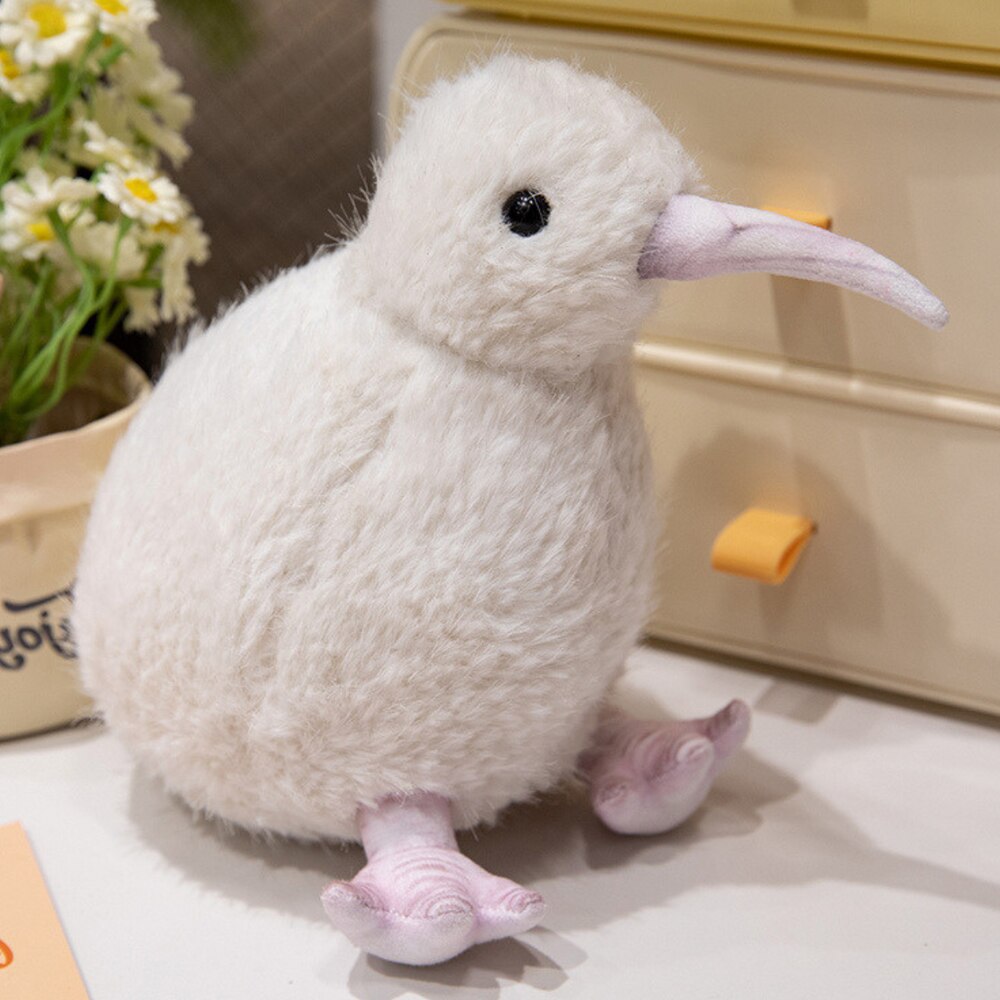 その他 kiwi Jucarie de plus, LEAN TOYS, pasare kiwi, alb, 17cm - eMAG.ro