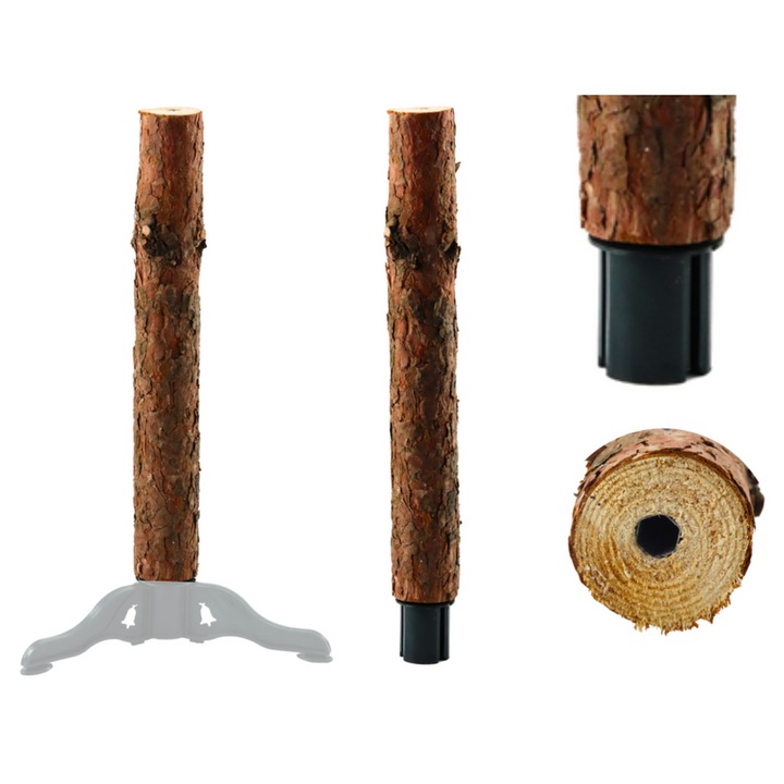 Suport brad, LEAN, din lemn, 4 picioare, 62cm x 2cm x 8-12cm