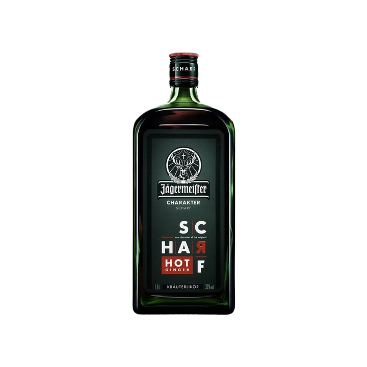 Jagermeister Herbal Liqueur Scharf, 33%, 1L