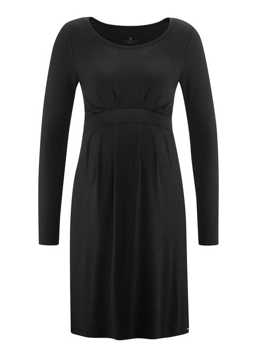 Rochie de maternitate cu maneca lunga pentru femei Bellybutton, neagra, viscoza/elastan, L INTL