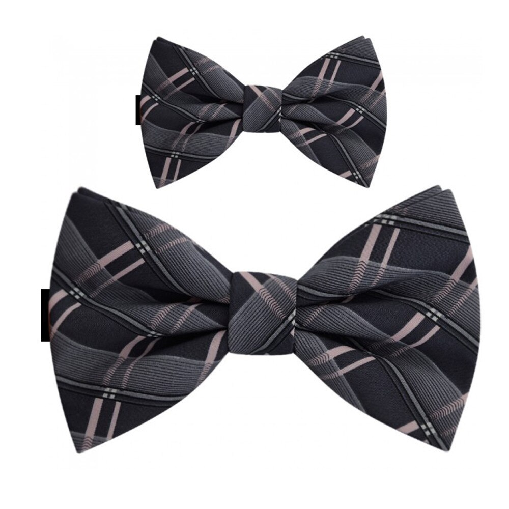 Papioane tata fiu, gri, model carouri Madras