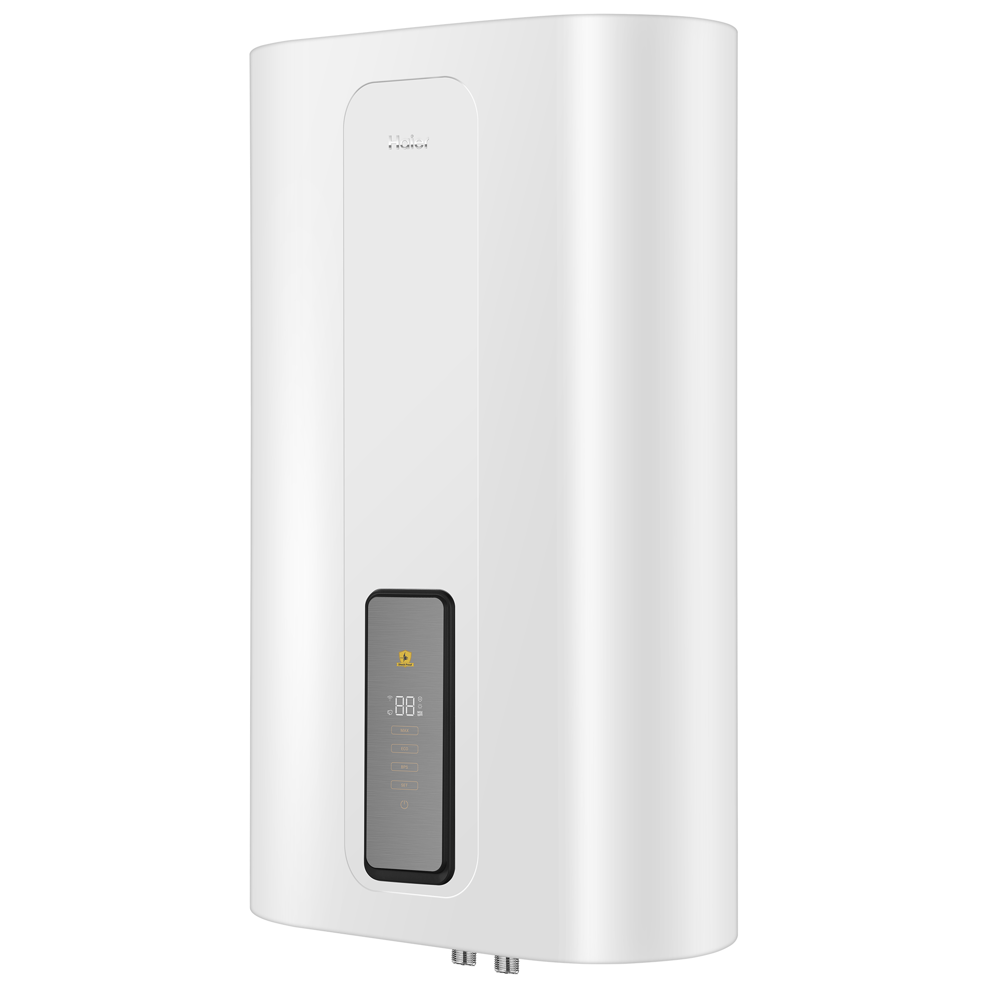 Boiler electric flat Haier ES80V-TF7W(EU), Wi-Fi, 80 litri, 3000W, 8 bar, IPX4, montare verticala/orizontala, Otel inox emailat, Clasa energetica B