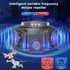 Aparat Antidaunatori, Noonedibs, rezonanta acustica anti rozatoare, anti sobolani, anti gandaci si alte insecte, Actiune 360⁰ si acoperire 300m2, Echipat cu 4 difuzoare, Conversie inteligenta a frecventei, Negru