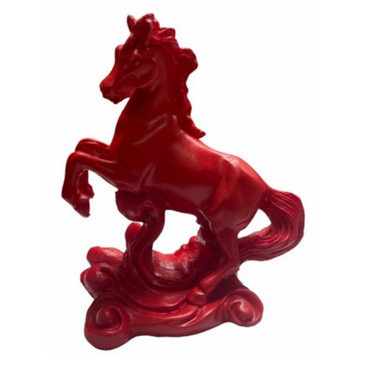 GOBI® Vörös Ló Feng shui szobor gyantából 13,5 cm, Z26 modell