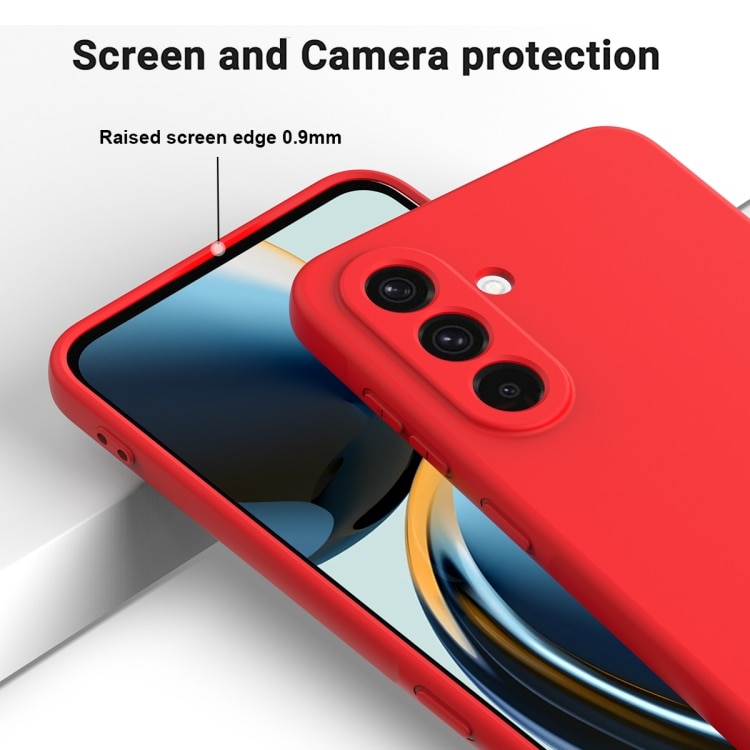Husa pentru Samsung Galaxy S26, Silicon Premium Catifelat, Protectie Camere, Microfibra In Interior, Rosu