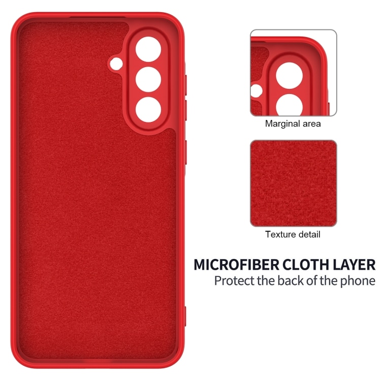 Husa pentru Samsung Galaxy S26, Silicon Premium Catifelat, Protectie Camere, Microfibra In Interior, Rosu