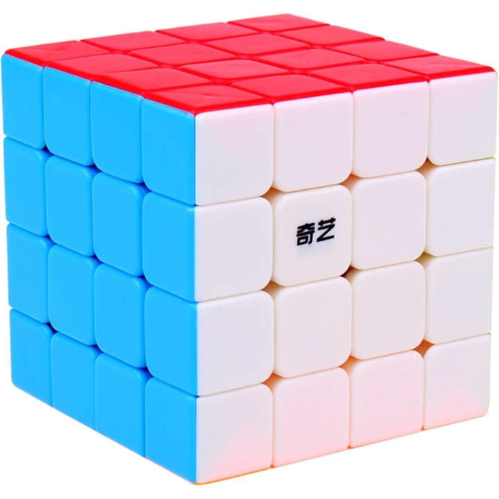 Cub Magic 4x4x4, QiYi Qizheng S Neon, Stickerless, 510CUB