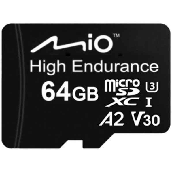 Card micro SD High Endurance Mio MiVue 64GB U3, V30, A2 pentru camere auto