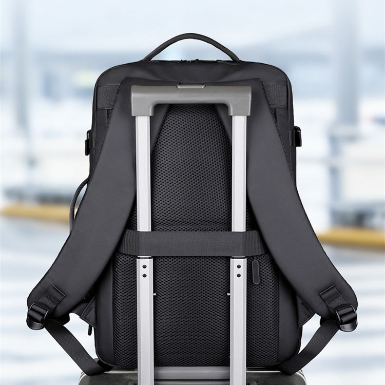 Rucsac Business cu Capacitate Mare pentru Laptop, Oein, Geanta de Calatorie pentru Laptop de 16 Inch cu Port USB pentru Incarcare, Rucsac Rezistent la Apa pentru Birou, Universitate, Computere, pentru Barbati si Femei, Extensibil, Negru