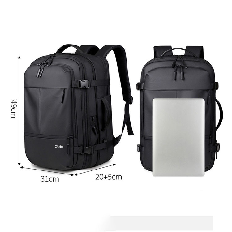 Rucsac Business cu Capacitate Mare pentru Laptop, Oein, Geanta de Calatorie pentru Laptop de 16 Inch cu Port USB pentru Incarcare, Rucsac Rezistent la Apa pentru Birou, Universitate, Computere, pentru Barbati si Femei, Extensibil, Negru
