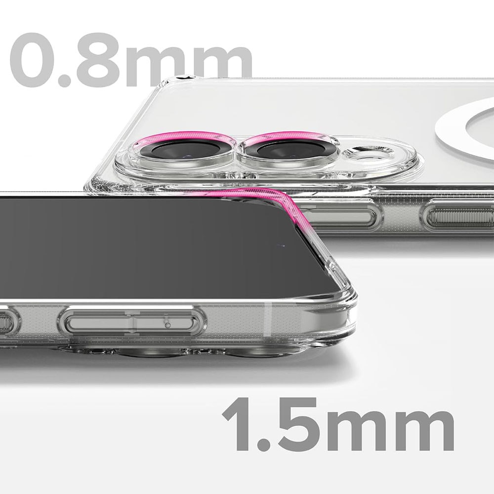 Husa protectie, GUIXUAN, Compatibil cu Samsung Galaxy S25 Edge, Policarbonat, MagSafe, Anti-zgarieturi, Transparent