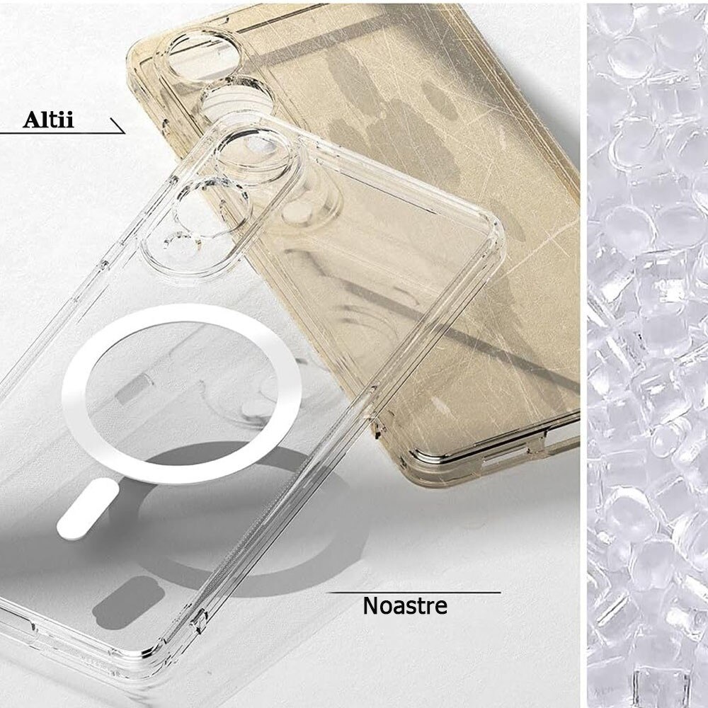 Husa protectie, GUIXUAN, Compatibil cu Samsung Galaxy S25 Edge, Policarbonat, MagSafe, Anti-zgarieturi, Transparent