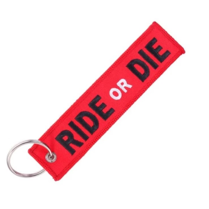 Motoros kulcstartó, piros