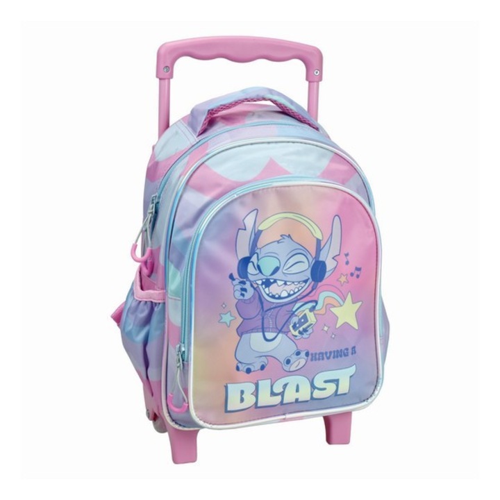 Disney Lilo és Stitch, A csillagkutya Blast gurulós ovis hátizsák, táska 30 cm
