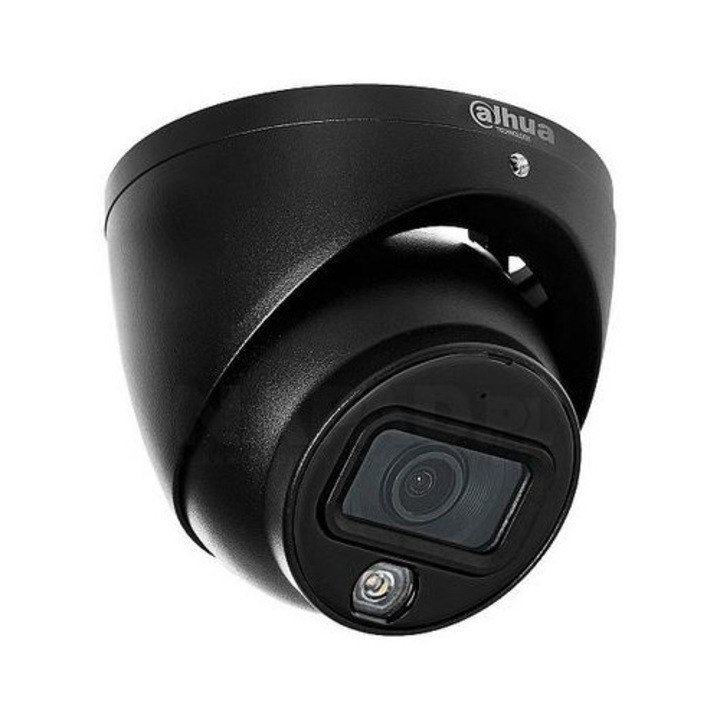 Dahua, HDCVI камера, Hac-Hdw1200Tlm-Il-A-0280B-S6-Черна, ⌀94x85.7 мм, Резолюция 1920x1080, 2Mp CMOS, Обектив 2,8 мм, Клас на защита IP67, Черна