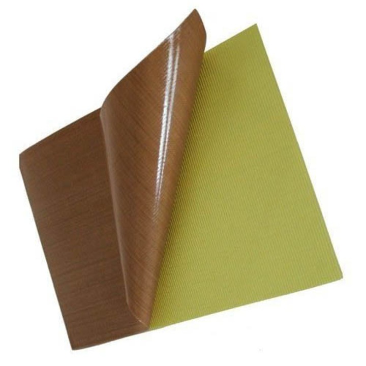 Teflon szalagfólia 0,40 mm ragasztóval, hegesztőgéphez, vákuumhoz, csomagoláshoz, hőpréshez, 1000 mm x 1000 mm