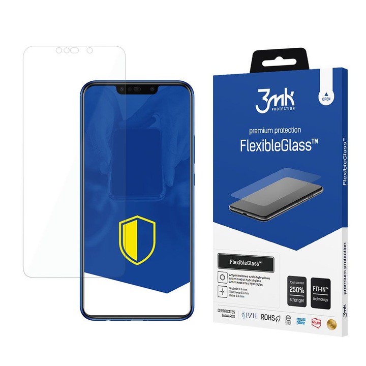 Folie protectie 3MK, pentru Huawei P Smart Plus, rezistenta la zgarieturi, transparent