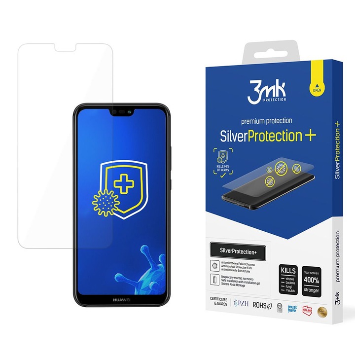 Folie protectie telefon, 3MK, SilverProtection+, pentru Huawei P20 Lite