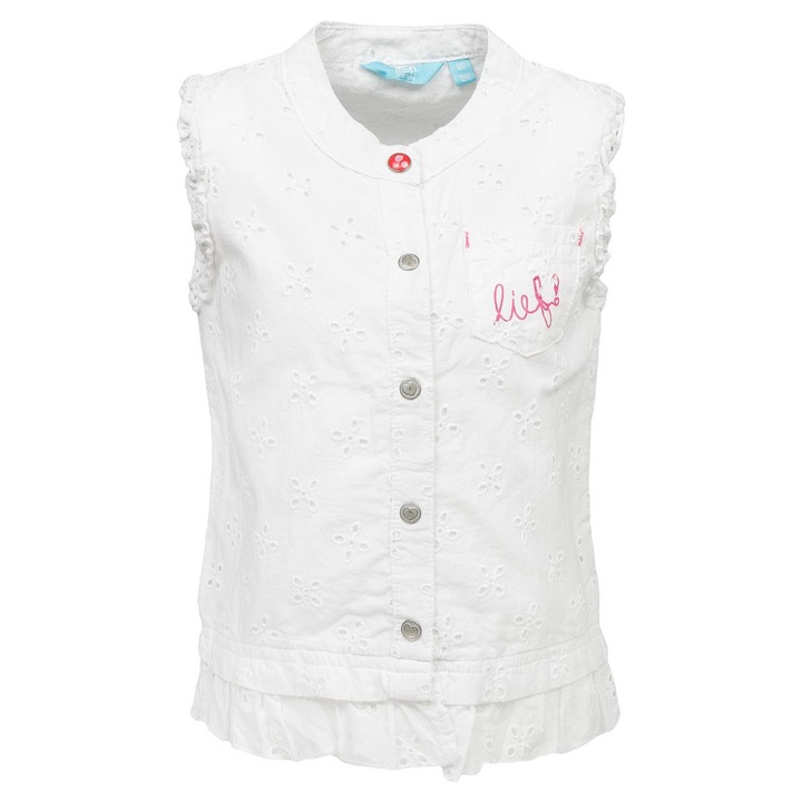 Camasa copii, alba, bumbac, de vara, Lief