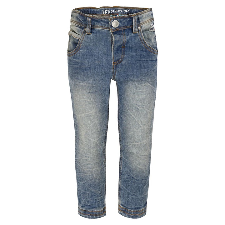 Lief fiú farmer, pamut/elasztán, világoskék, 80 CM