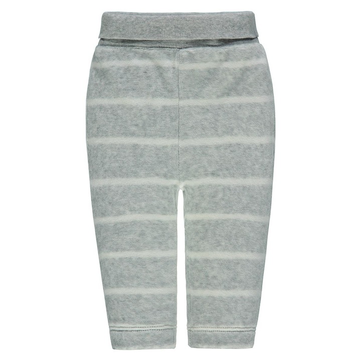 Детски анцуг Kanz, памук/полиестер, на райета, сив