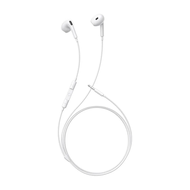 Baseus Encok HZ19 Casti in-ear cu fir alb