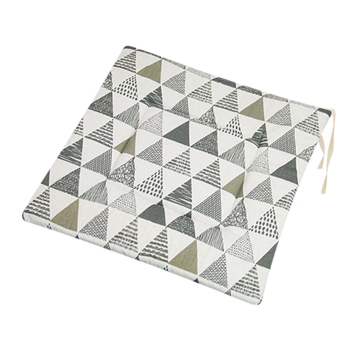 Perna dreptunghiulara pentru scaun YANYXR, poliester in imprimat, grosime, multicolor, 40x40cm