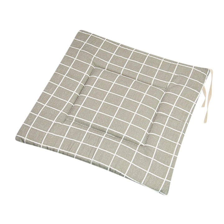 Perna dreptunghiulara pentru scaun YANYXR, poliester in imprimat, grosime, multicolor, 40x40cm