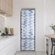Autocolant frigider, Wallfluent, Dunari ondulate acuarela, Albastru, 60x180 cm, 010120180020000011623