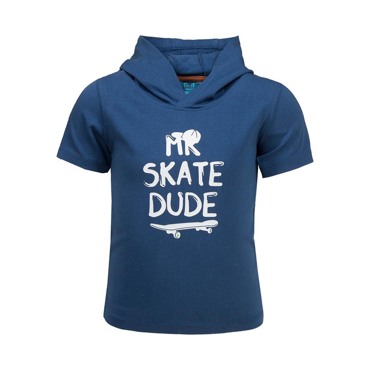 Kapucnis pulóver, Lief, pamut, sötétkék, fiúknak, 80 CM