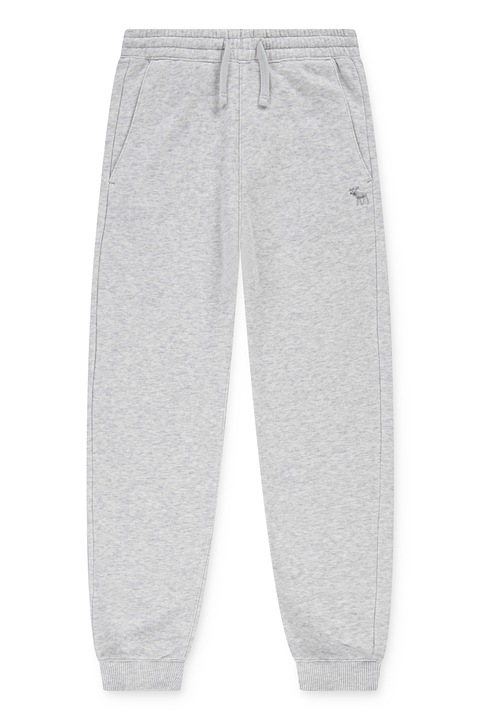 Abercrombie & Fitch, Rugalmas állítható derekú szabadidőnadrág, Melange szürke