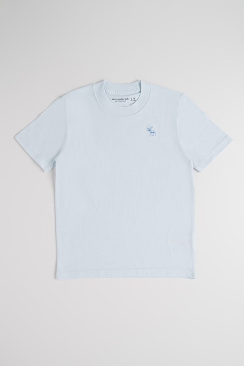 Abercrombie & Fitch, Normál fazonú kerek nyakú póló, Világoskék