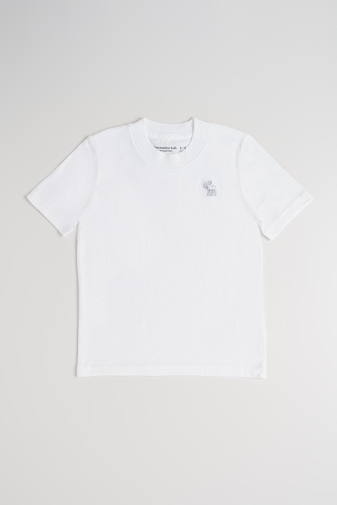 Abercrombie & Fitch, Normál fazonú kerek nyakú póló, Fehér