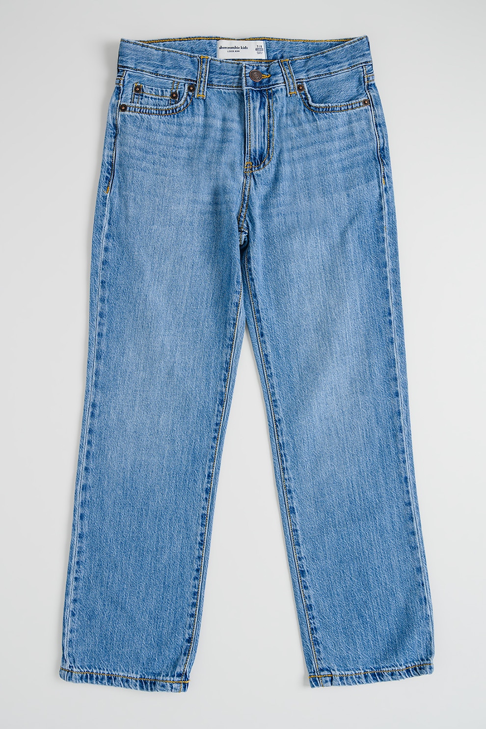 Abercrombie & Fitch, Blugi lejeri, Albastru deschis, 145-152 CM