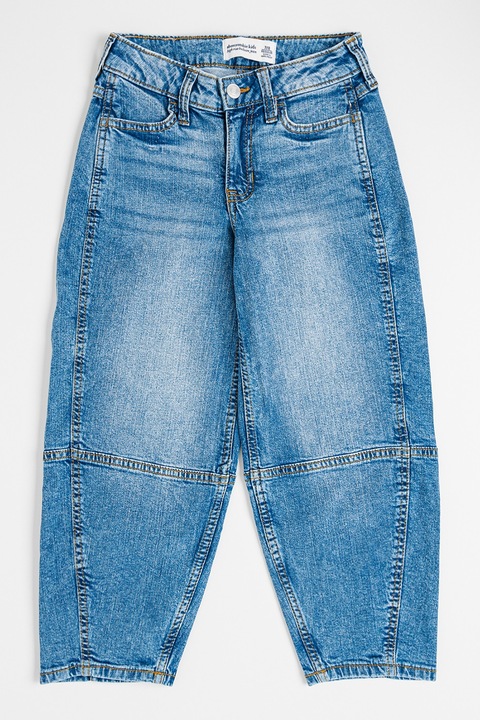 Abercrombie & Fitch, Relaxed fit farmernadrág zsebekkel, Kék