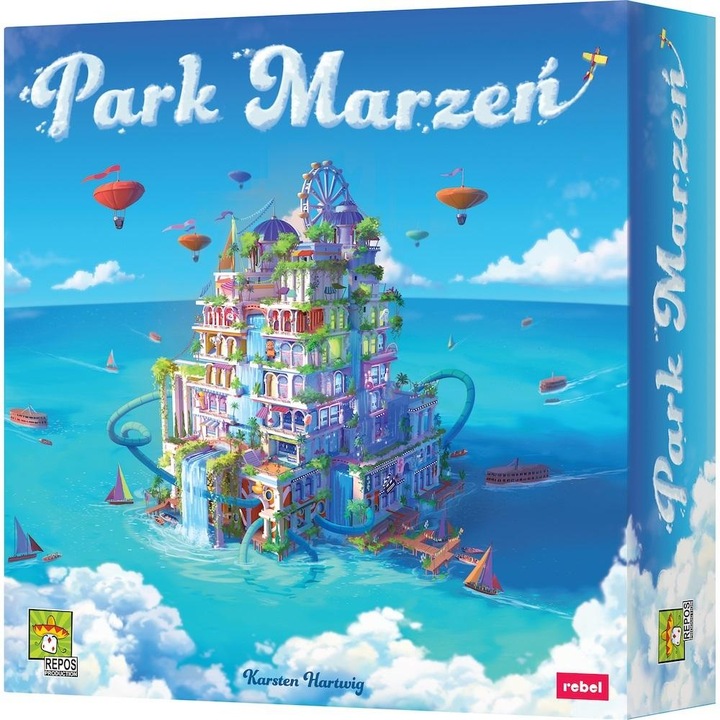 Társasjáték, Park Marzen, REBEL, 78 kártya, 72 lapka, többszínű