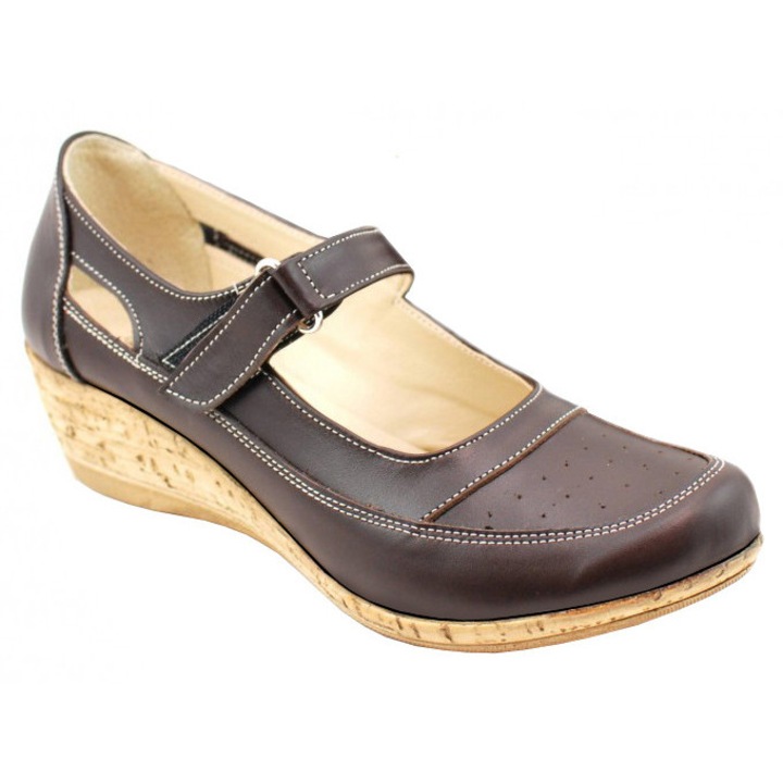 Pantofi dama decupati din piele naturala, foarte comozi - Model Mara Maro Marimea 40